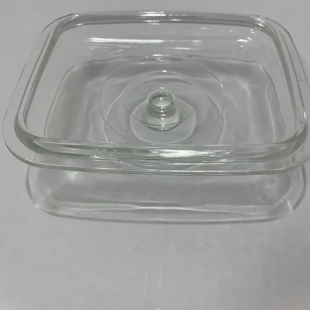 Vintage Pyrex Glass Lid Only Replacement Rectangular 5”x 7.5